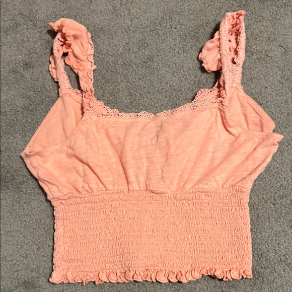 SO Peach Lace Crop Top - Picture 4 of 4